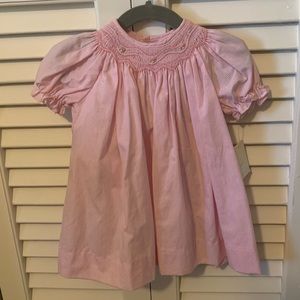 NWT Petit Ami pink smocked dress with bloomers